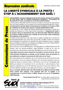 thumbnail of Communique de presse Sud AP T 13 du 03 février 2018