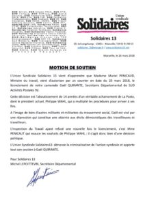 thumbnail of Motion Gaël – Solidaires 13-1-2