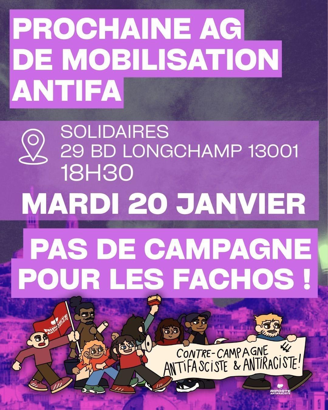 [Au local] AG de mobilisation antifa – Pas de campagne pour les fachos !